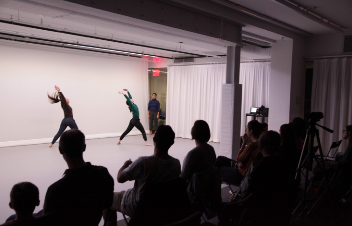 Dance performance with audience