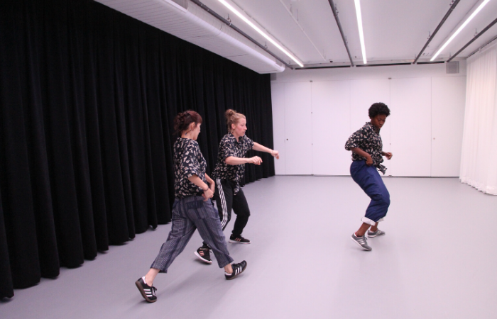 Dancers in studio